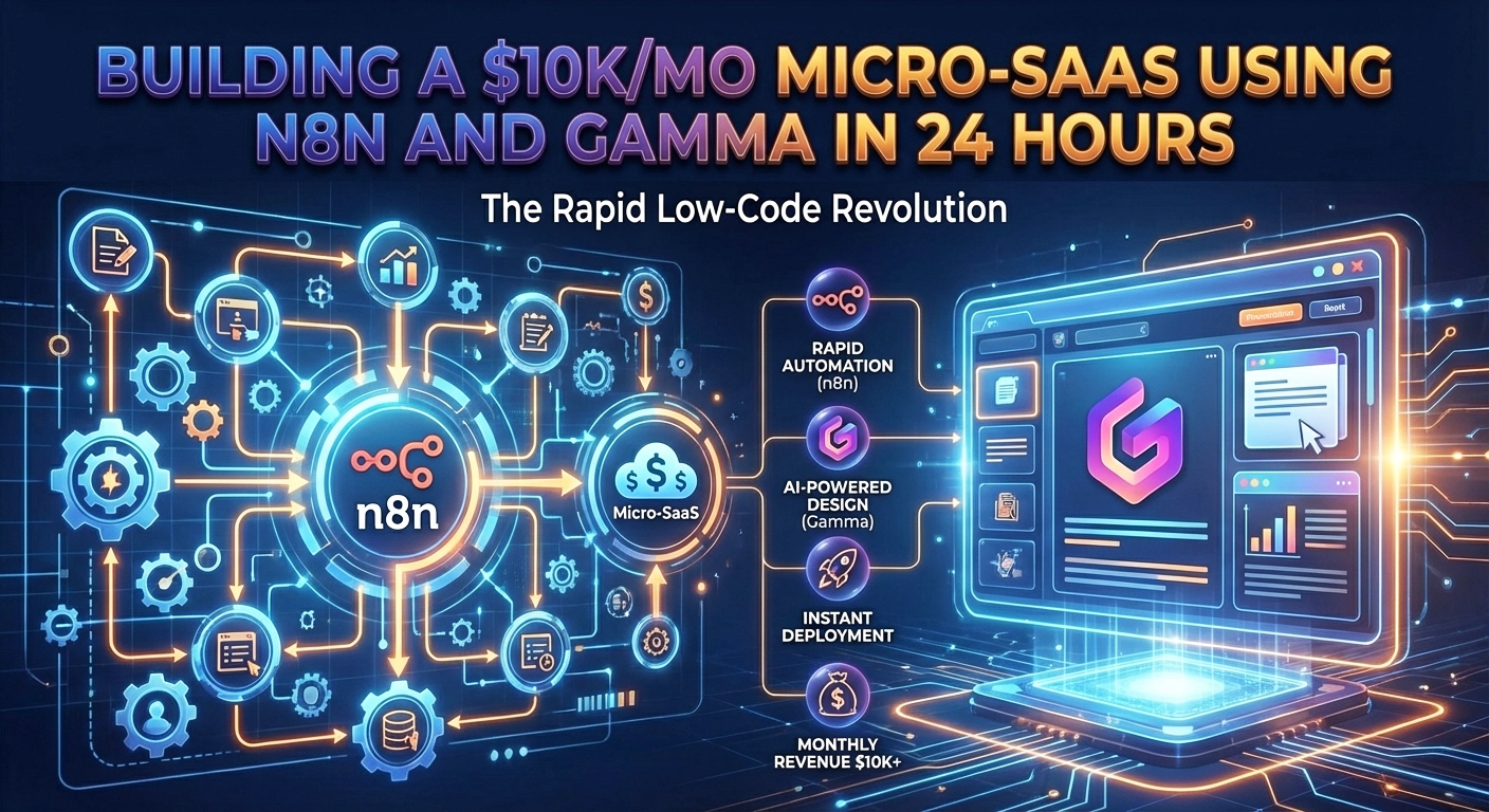 Building a $10k/mo Micro-SaaS using n8n and Gamma in 24 Hours