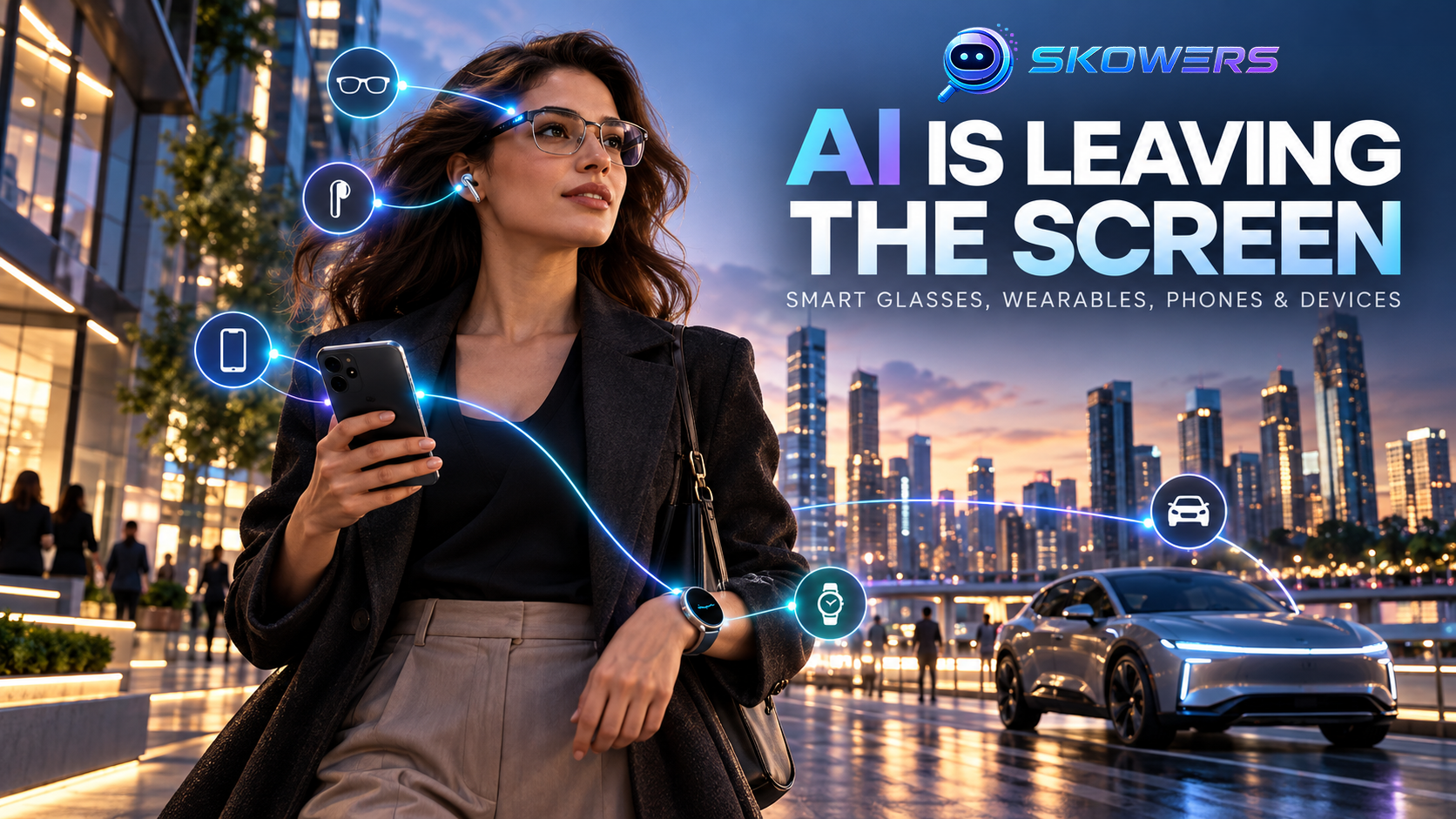 AI Is Leaving the Screen: A Practical Guide to Smart Glasses, Wearables, Phones, Cars, and AI Devices. Alpha article cover image