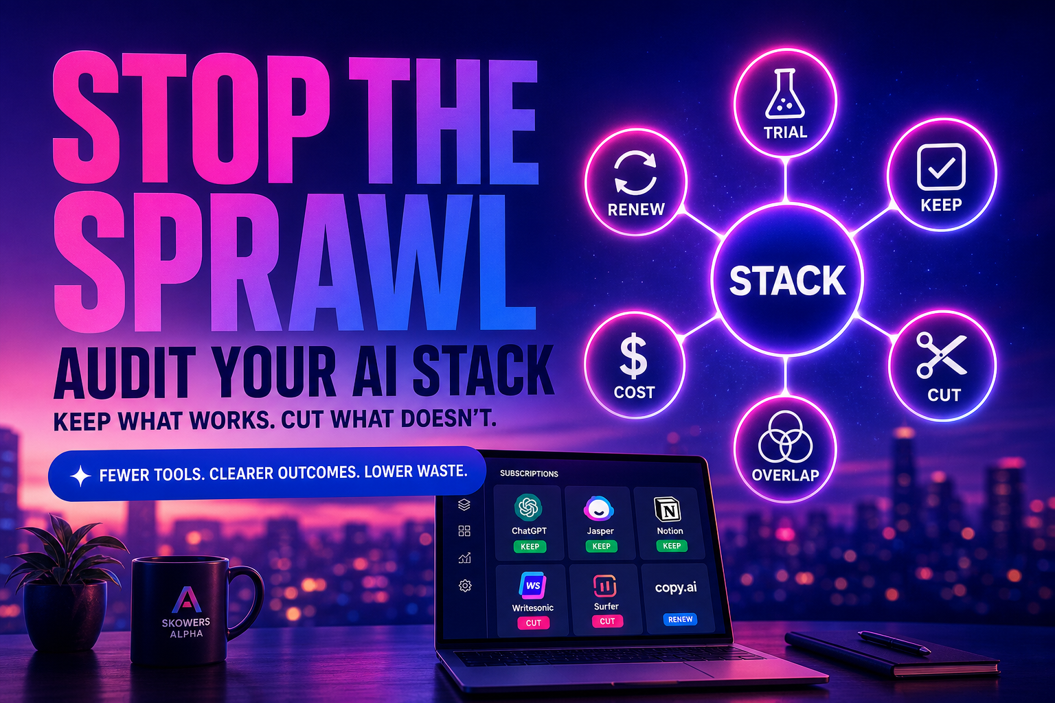 AI Tool Sprawl Is Quietly Draining Your Budget. Here's the Stack Audit That Fixes It. Alpha article cover image