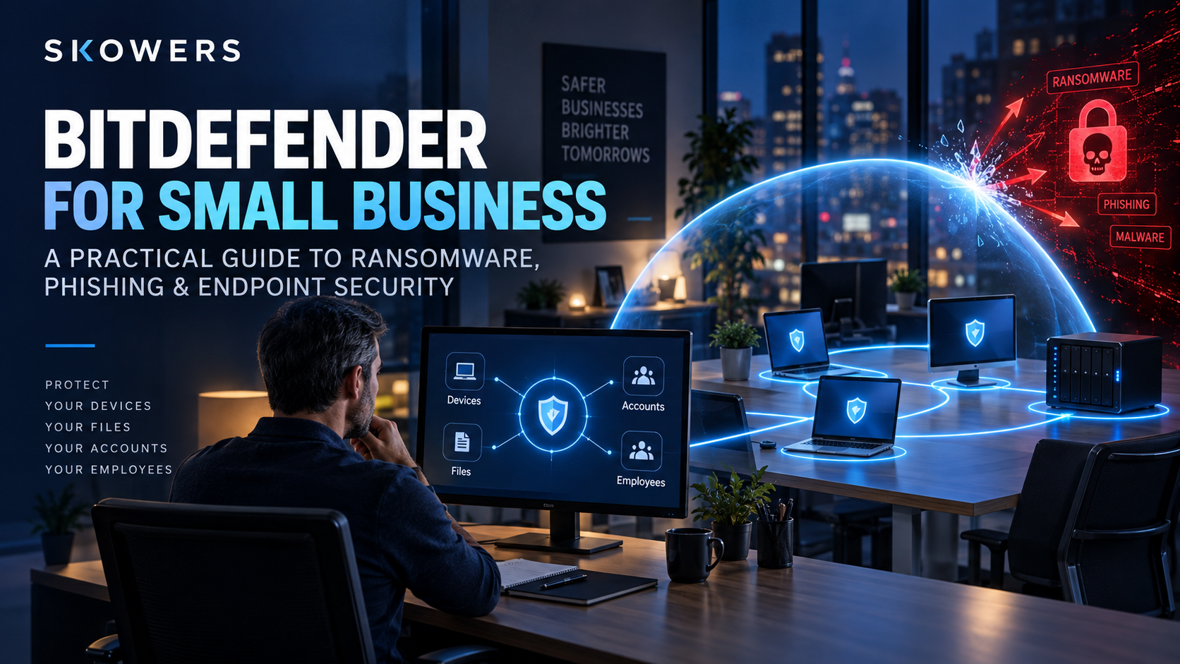 Bitdefender for Small Business: A Practical Guide to Ransomware, Phishing, and Endpoint Security. Featured Alpha cover image
