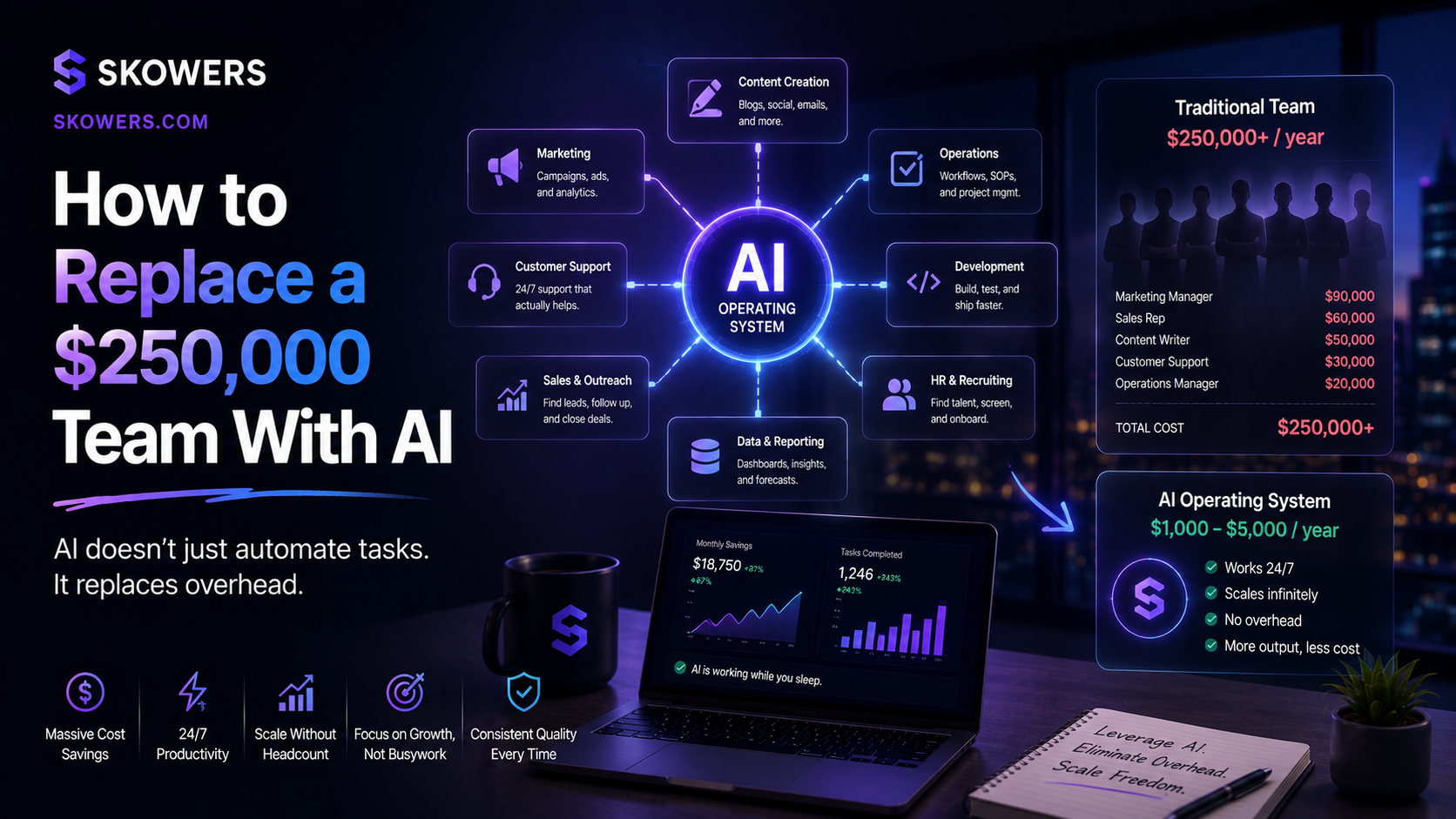 How to Replace a $250,000 Team With AI