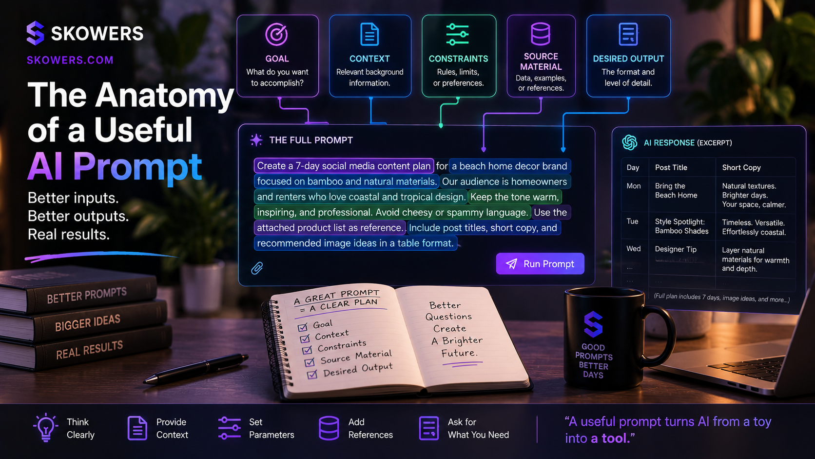 The Anatomy of a Useful AI Prompt: A Practical Guide to Better AI Results — Alpha article cover