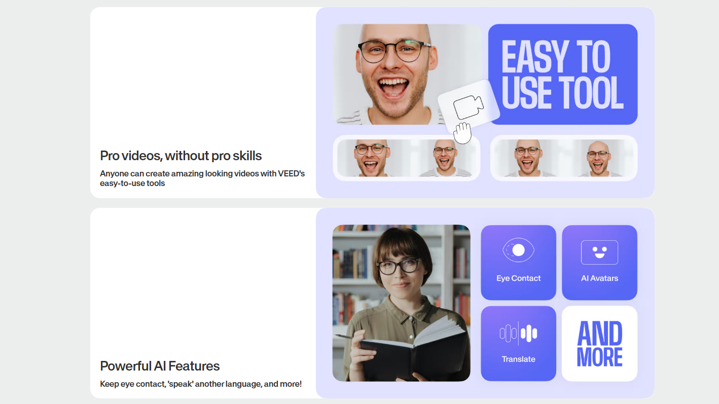 VEED video editing example